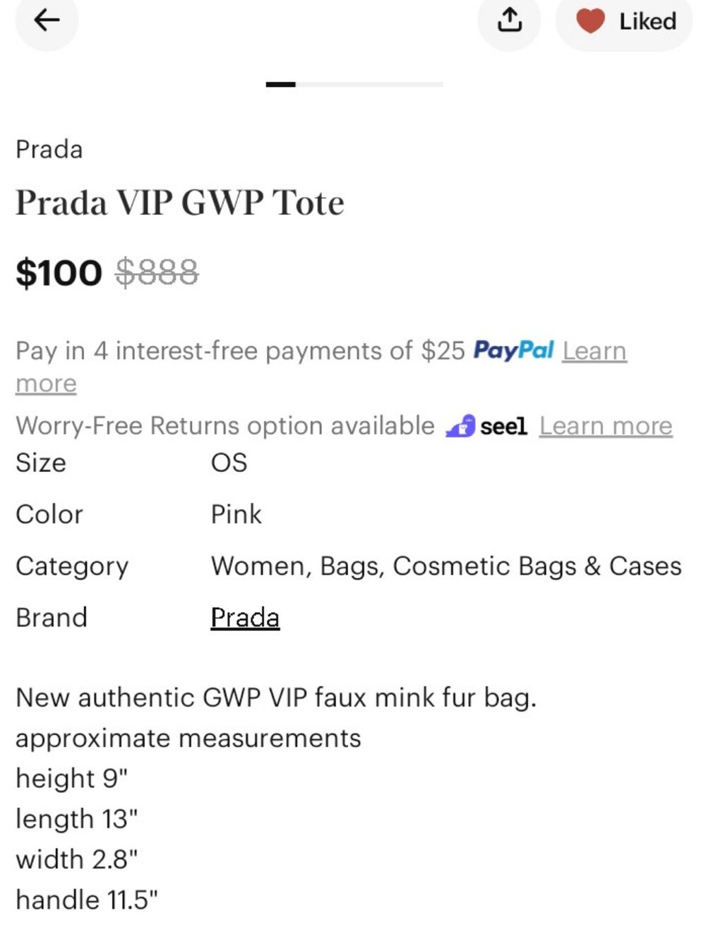 Prada VIP GWP Tote - Picture 7 of 7